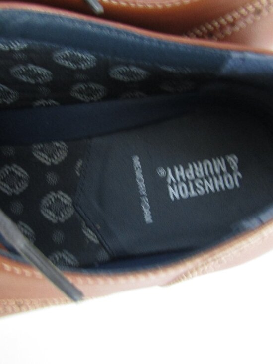 JOHNSTON & MURPHY sz 11 MENS  MODERN LEATHER TIE UP BUTTER SOFT LOAFTERS main image 4